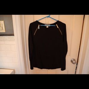 Michael Kors L/S Black Top